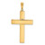 14K Two-tone Polished and Textured Crucifix Pendant - C4-7A109652-1663