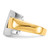 14k Two-tone Polished Buckle Ring - K1-1250B9FD-8382