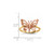14k Two-tone Polished Butterfly Ring - R6-F97C1CC4-6352