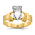 14k Two-tone Polished Claddagh Ring - D1-3CA0AA2F-6234