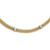 14k Two-Tone Polished Complete .05ct Diamond and Mesh 17 inch Necklace