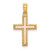 14k Two-tone Polished Cross Charm - K9-9E0E9600-3905
