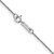 14K  White Gold 20 inch .70mm Ropa with Spring Ring Clasp Chain