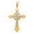 14k Two-Tone Polished Cross Pendant - K5-B5AB4198-5259