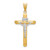14k Two-Tone Polished Crucifix Pendant - K6-B25BF1B8-3852