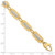 14K Two-Tone Polished Diamond-cut Bead 7.25 inch Bracelet Plus 0.5 inch Extender