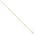 14k Two-tone Polished Diamond-cut Beads and Bows 9 inch Anklet Plus 1 inch Extender