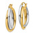 14k Two-tone Polished Double Oval Hoop Earrings - TM-0E413F6E-1997