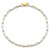 14k Two-tone Polished Fancy Box Links 7.5 inch Bracelet