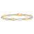 14k Two-Tone Polished Fancy Link 7 inch Bracelet