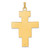 14k Two-tone Polished Fancy Solid Cross Pendant