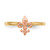 14k Two-tone Polished Fleur de Lis Ring