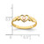 14k Two-Tone Polished Hearts Ring