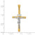 14K Two-tone Polished INRI Crucifix Cross Pendant - XR-97B163C1-5343