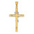 14K Two-tone Polished INRI Crucifix Cross Pendant - XR-97B163C1-5343