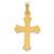 14k Two-Tone Polished INRI Crucifix Cross Pendant - XR-BBD3F408-4612