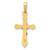 14k Two-tone Polished INRI Crucifix Pendant - XR-706EAA1A-6181