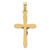 14k Two-tone Polished INRI Crucifix Pendant - XR-711A6929-1418