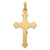 14k Two-tone Polished INRI Crucifix Pendant - XR-FD6B52C7-5392
