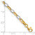 14k Two-tone Polished Oval Cable Link 7.25 inch Bracelet