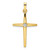 14k Two-tone Polished Solid Diamond Shape Center Cross Pendant - XR-B5161B8D-3264