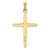 14k Two-tone Polished Solid Double Cross Pendant - XR-81326DE6-1113