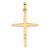 14k Two-tone Polished Solid Double Cross Pendant - XR-8D16BAE0-2535