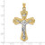 14k Two-tone Polished Solid Fancy INRI Crucifix Pendant - XR-C4939999-7497