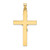 14k Two-tone Polished Solid INRI Crucifix Pendant - XR-1EB24627-9936