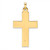 14k Two-tone Polished Solid INRI Crucifix Pendant - XR-595D468A-4495