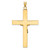 14k Two-tone Polished Solid INRI Curcifix Cross Pendant - XR-846A6BE9-6422