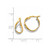 14K Two-Tone Polished Twisted Hoop Earrings - TF-AFB9AF0E-7107