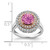 14k Two-Tone Rose and White Gold 5/8 carat Lab Grown Diamond VS/SI+ G+ and Lab Created Pink Sapphire Fashion Ring - RM-96DC6851-6339