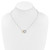 14k Two-tone Sapphire and Diamond 18in. Circles Necklace