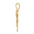 14k Two-Tone Small Girl w/ Bow on Right Engravable Charm