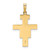 14k Two-tone Solid Crucifix Pendant - XR-4017D715-9881