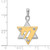 14k Two-tone Star of David Pendant - K1-E0E54623-2053