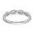 10k White Gold 1/8 carat Lab Grown Diamond VS/SI+ G+ Complete Twist Wedding Band