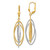 14K Two-Tone Textured and Polished Dangle Leverback Earrings - TH-F92E709C-5659