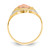 14K Two-tone w/White Rhodium Filigree Guadalupe Ring
