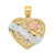14k Two-tone w/White Rhodium GRANDMA Heart Pendant - K2-D42585D1-8104