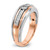 14k Two-tone White/Rose Gold IBGoodman Men's Diamond Ring Mounting - B6-97B91202-3277
