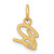 14K Uppercase Letter B Initial Charm