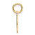 14K Uppercase Letter J Initial Charm