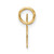 14K Uppercase Letter W Initial Charm