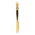 14K W/ Black Enamel 3-D Table Knife Charm