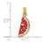 14K w/ Enamel 3-D Watermellon Charm