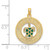 14K w/ Enamel Turtle SARASOTA Circle Charm
