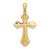 14K w/ Rhodium and D/C Reversible Cross Charm