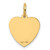 14k #1 GODDAUGHTER Heart Disc Charm